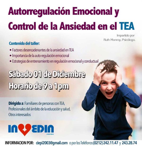 Taller de Autorregulación Emocional y Control de Ansiedad en los TEA